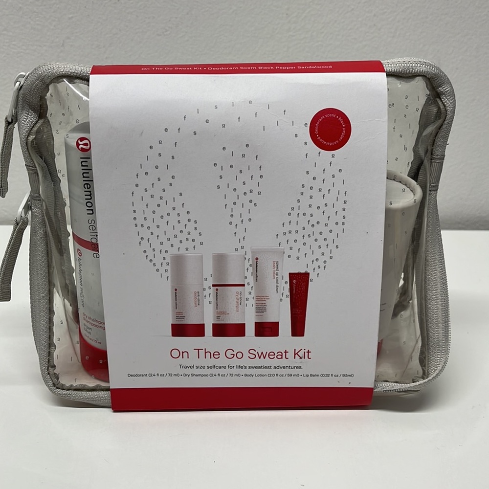 🔥lululemon Selfcare On The Go Sweat Kit 4-pc Set with Travel Bag🔥 - Picture 5 of 14